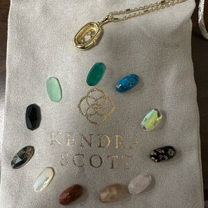 Kendra Scott Ellie Locket with Stones in Gold
